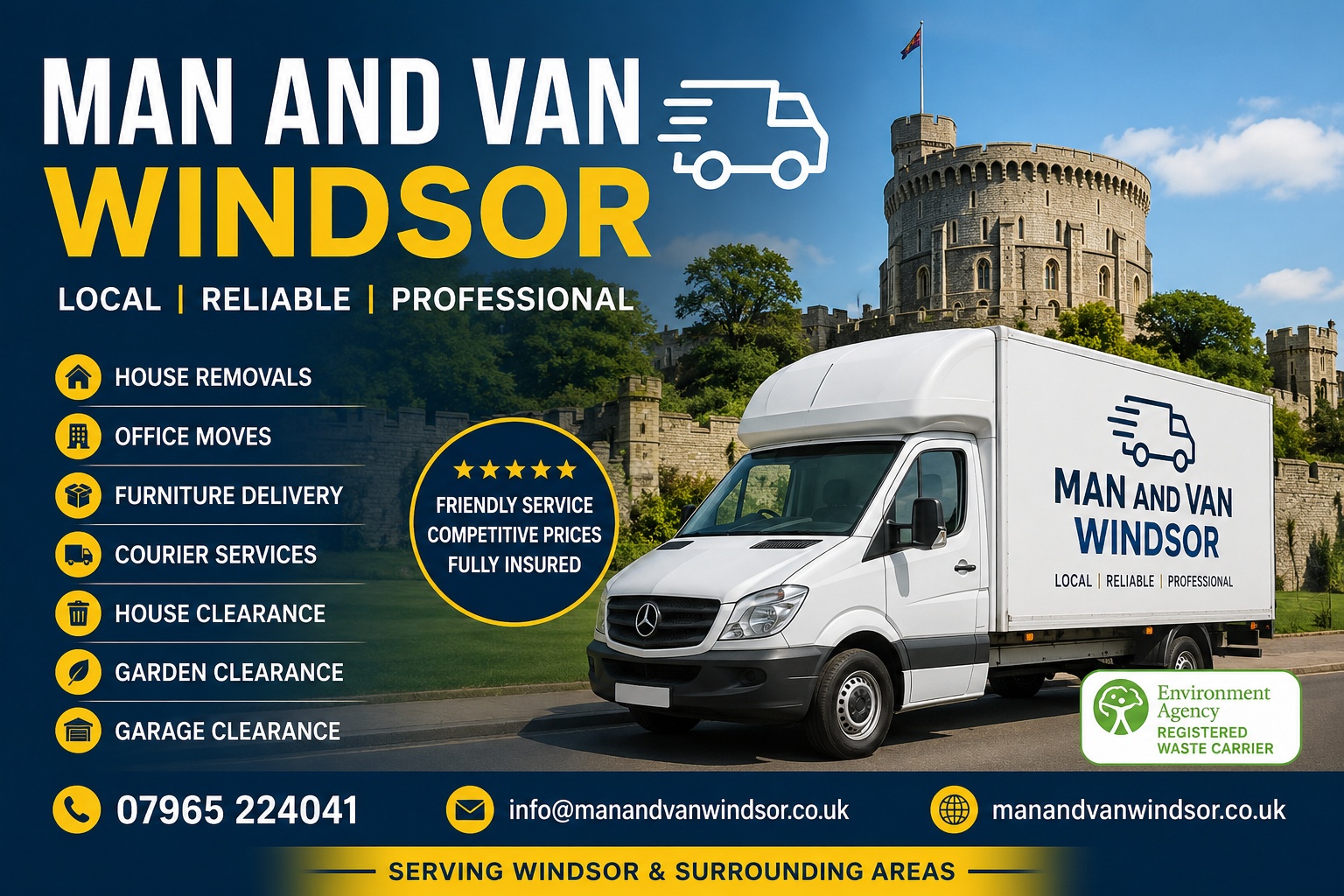 Man and Van Windsor House Removals and Moving Services